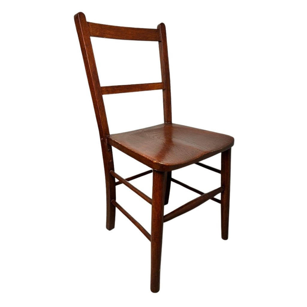 Vintage Wooden Dining Chair / Kitchen Chair – Solid Wood Ladder Back Chair 85cm