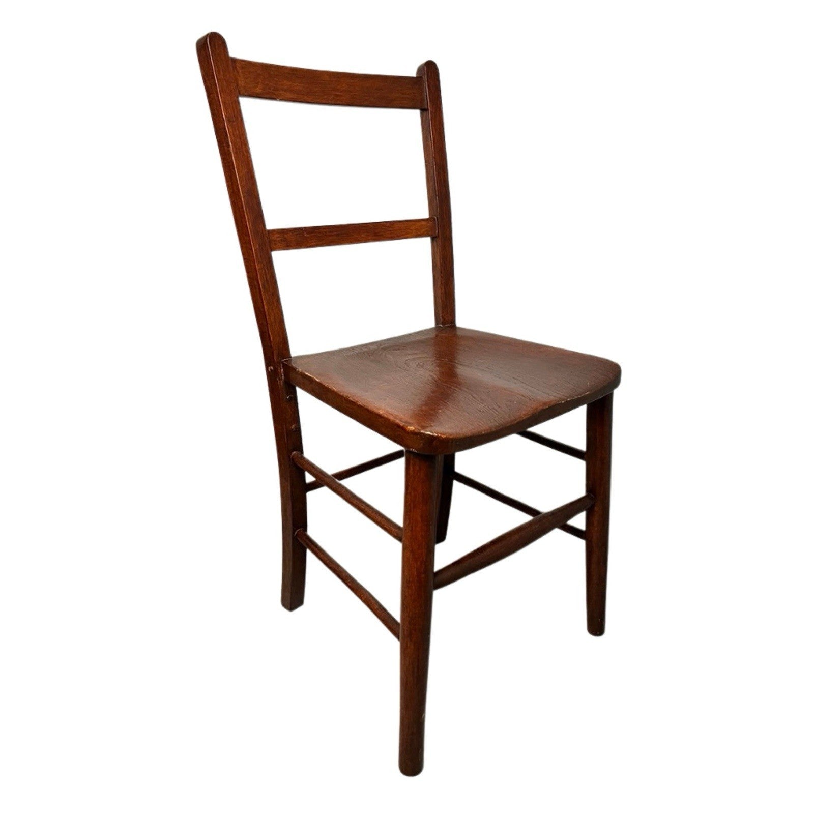 Vintage Wooden Dining Chair / Kitchen Chair – Solid Wood Ladder Back Chair 85cm