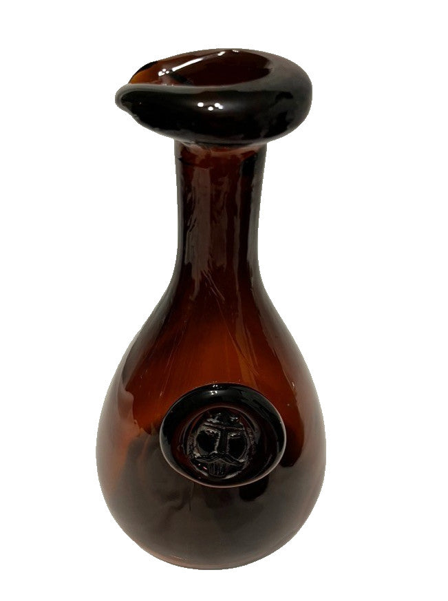 Holmegaard Viking Carafe Amber Glass Bottles Set 3 Vintage 1960s Mixed