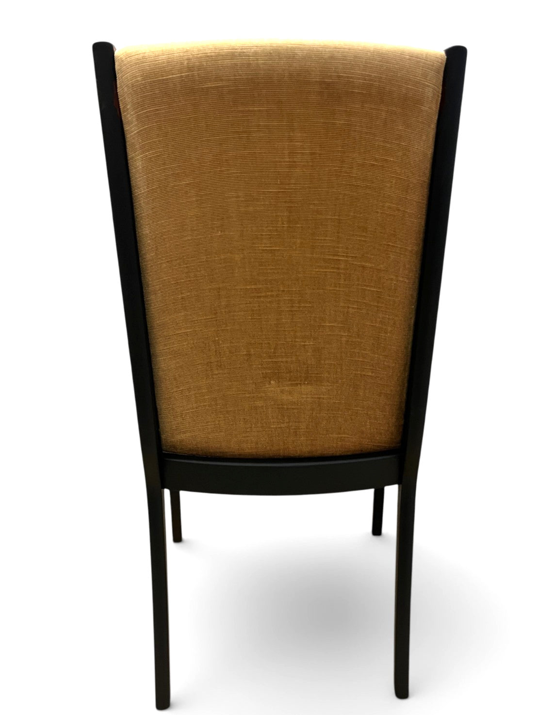5 Mid Century Dining Chairs Black Painted Matte Black 1 Carver 4 Side Chairs