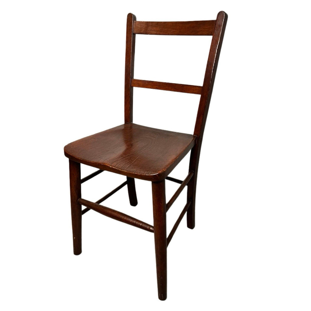 Vintage Wooden Dining Chair / Kitchen Chair – Solid Wood Ladder Back Chair 85cm