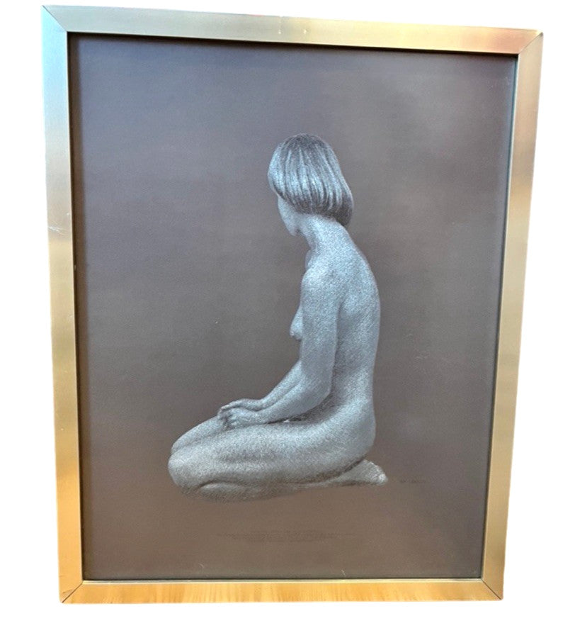 Vintage Alan Cowie “Sheena Study One” 1977 Special Edition Framed Nude Female