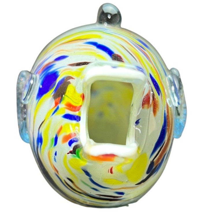 Murano Style Art Glass Fish Hand Blown Multicoloured Mid Century Vintage