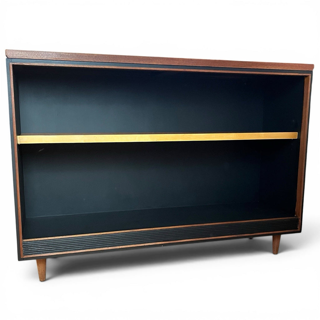 Mid Century Bookcase / Shelving Cabinet – Upcycled Retro Display Shelf 107cm