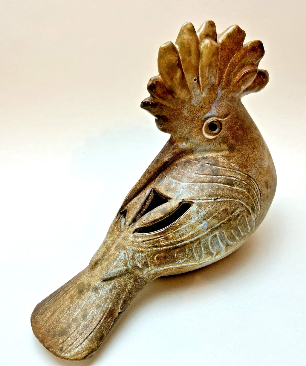 Agnes Escala Zoomorphic Pottery Bird Sculpture Studio Ceramic Signed 1950-1970