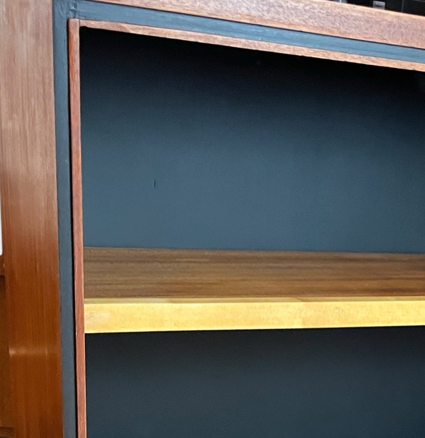 Mid Century Bookcase / Shelving Cabinet – Upcycled Retro Display Shelf 107cm