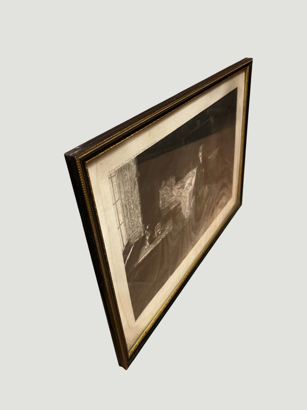 1883 Victorian Etching Nothing Left Frank Holl A Gery Bichard Framed Print