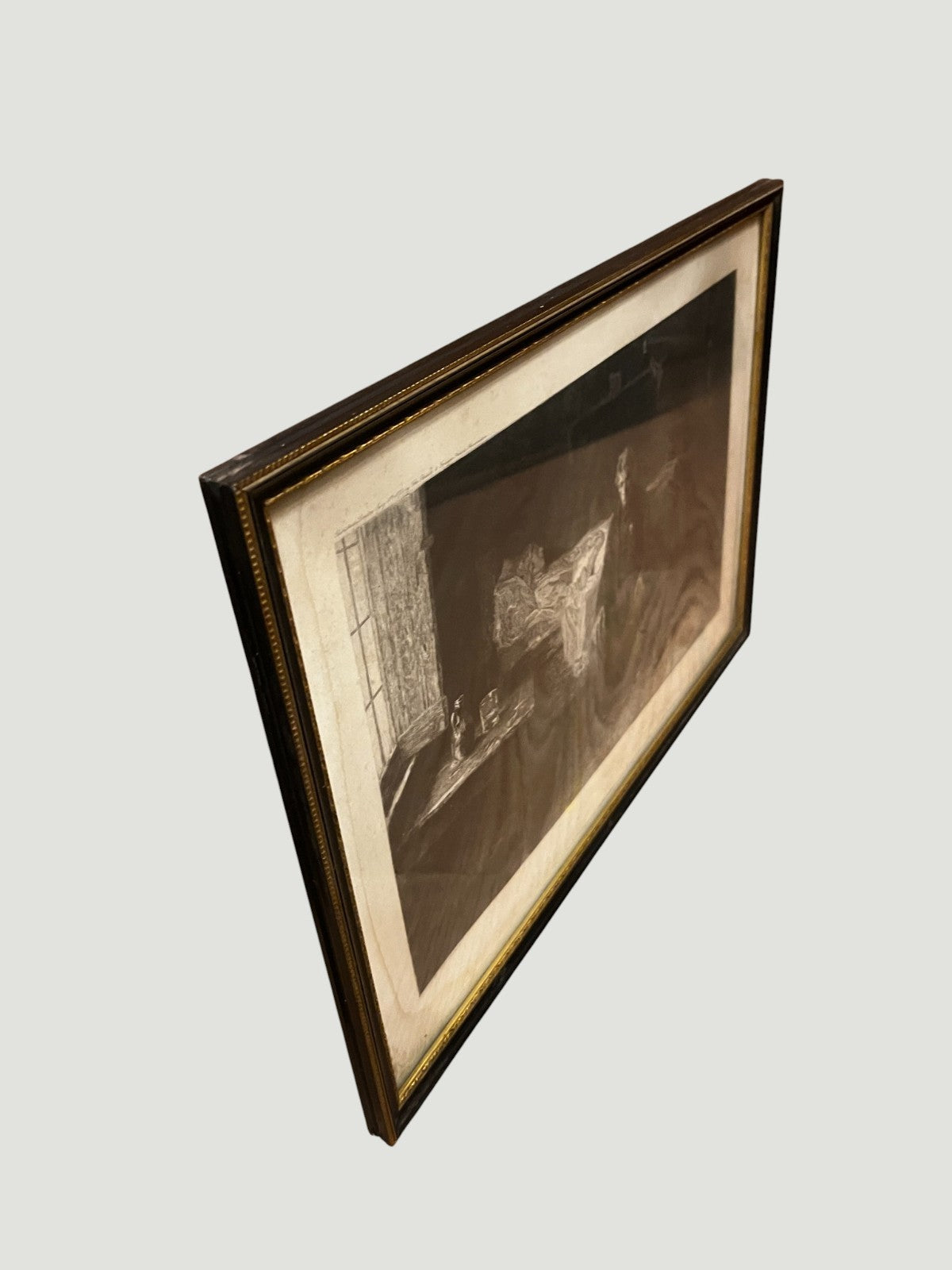 1883 Victorian Etching Nothing Left Frank Holl A Gery Bichard Framed Print