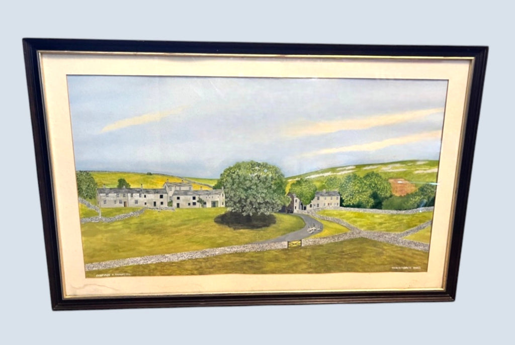 Original Yorkshire Landscape Painting Yockenthwaite C A Townley 1990