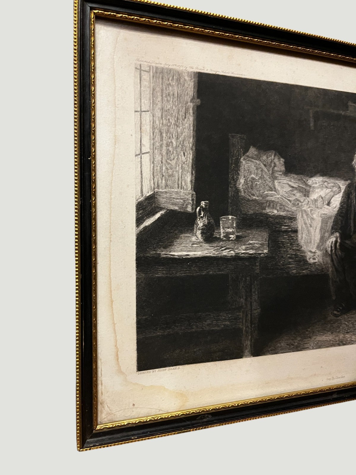 1883 Victorian Etching Nothing Left Frank Holl A Gery Bichard Framed Print
