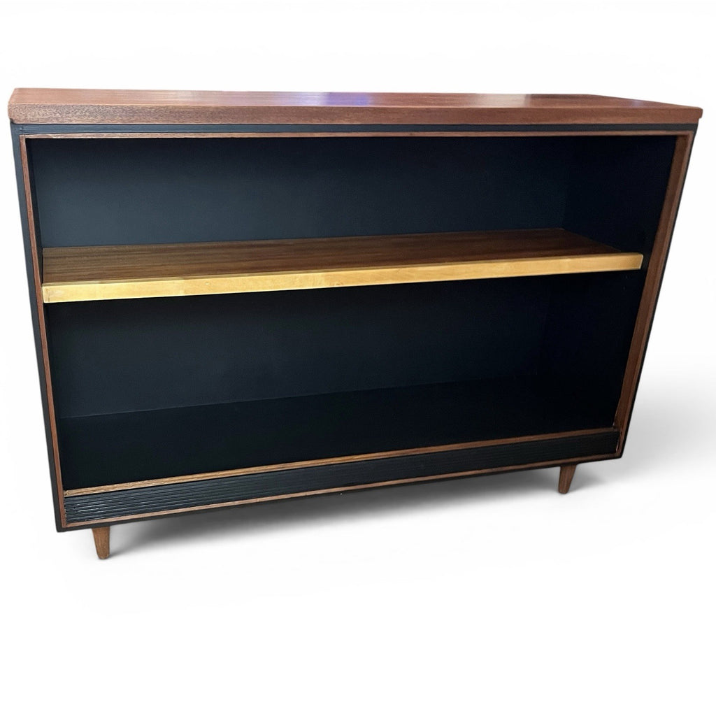 Mid Century Bookcase / Shelving Cabinet – Upcycled Retro Display Shelf 107cm