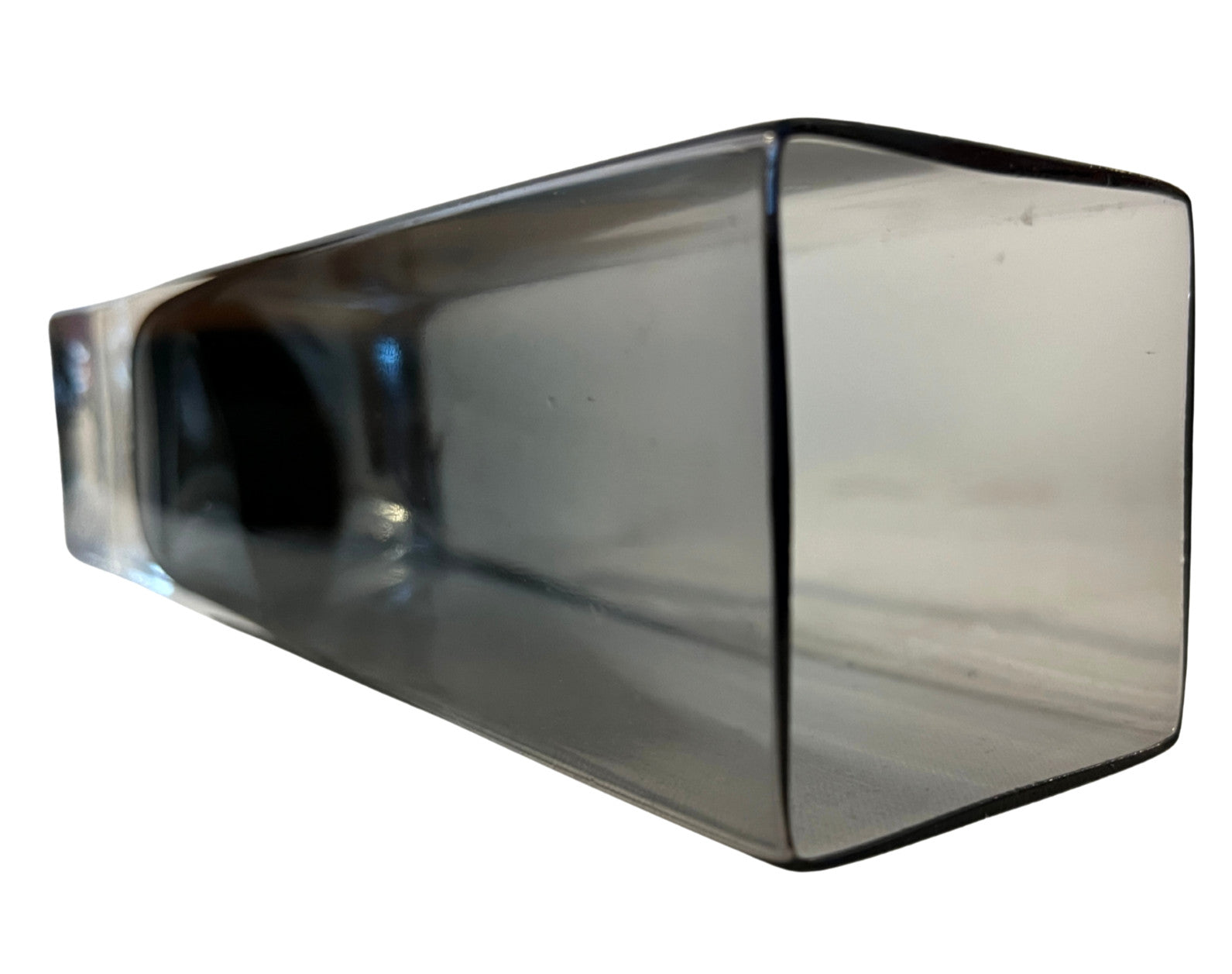 Attributed Timo Sarpaneva Iittala Linearia Vase Smoky Grey Art Glass Finland