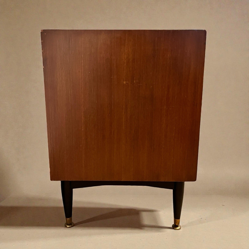 Nathan Mid Century Chest of Drawers Vintage Walnut Lowboy Cabinet Retro 99cm