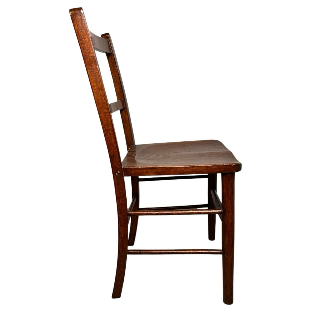 Vintage Wooden Dining Chair / Kitchen Chair – Solid Wood Ladder Back Chair 85cm