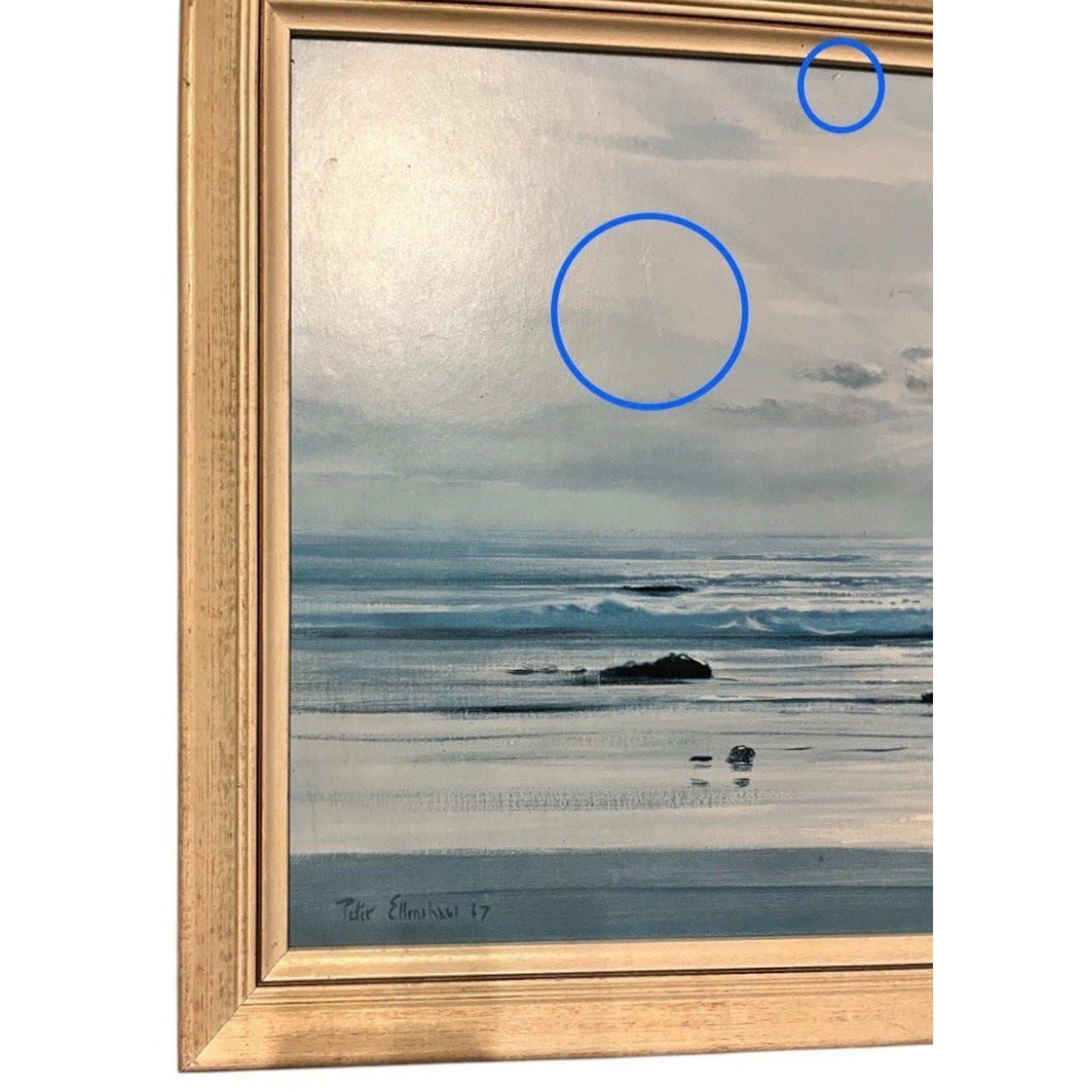 Vintage Framed Print Of Sunset Over Sea By Peter Ellenshaw, 1967, 83cm