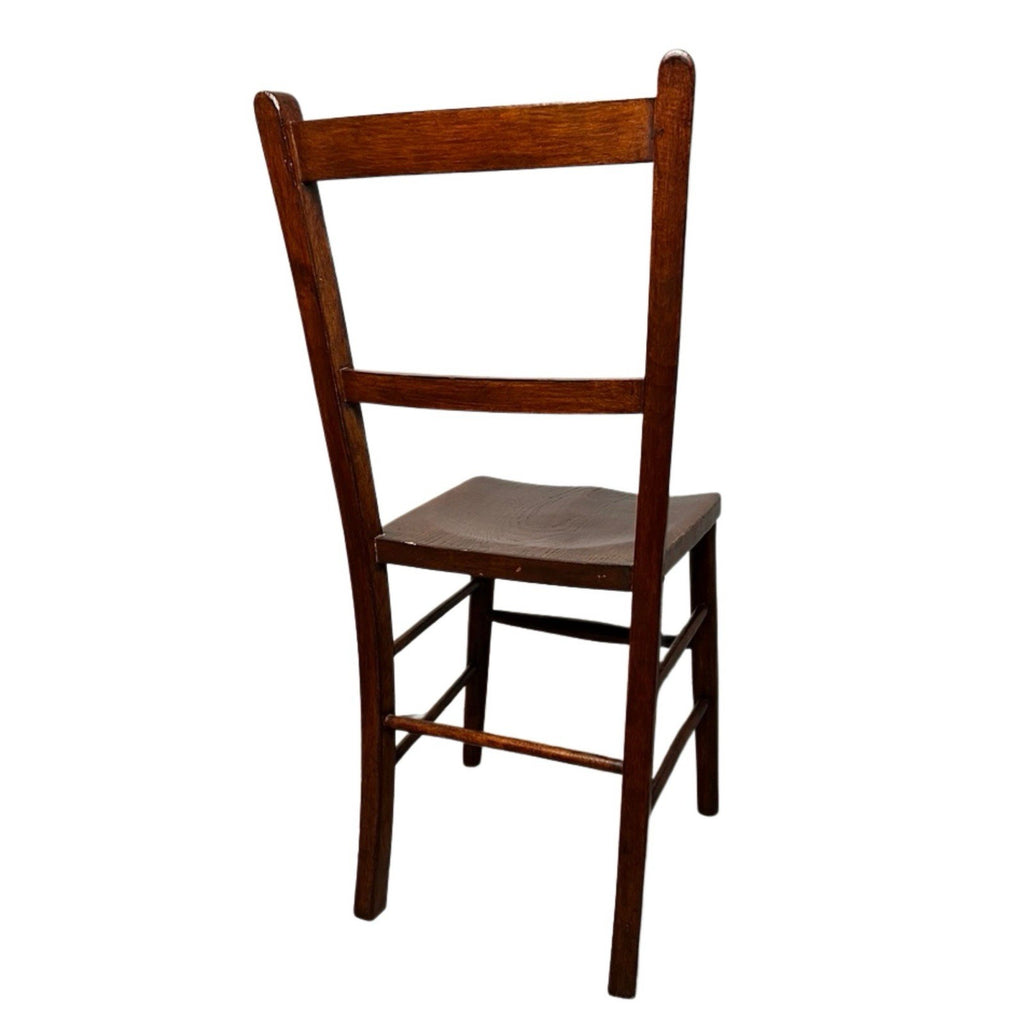 Vintage Wooden Dining Chair / Kitchen Chair – Solid Wood Ladder Back Chair 85cm
