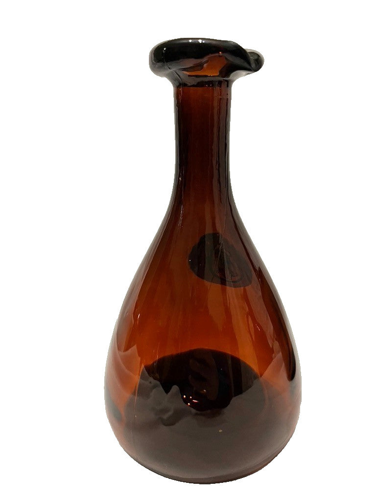 Holmegaard Viking Carafe Amber Glass Bottles Set 3 Vintage 1960s Mixed