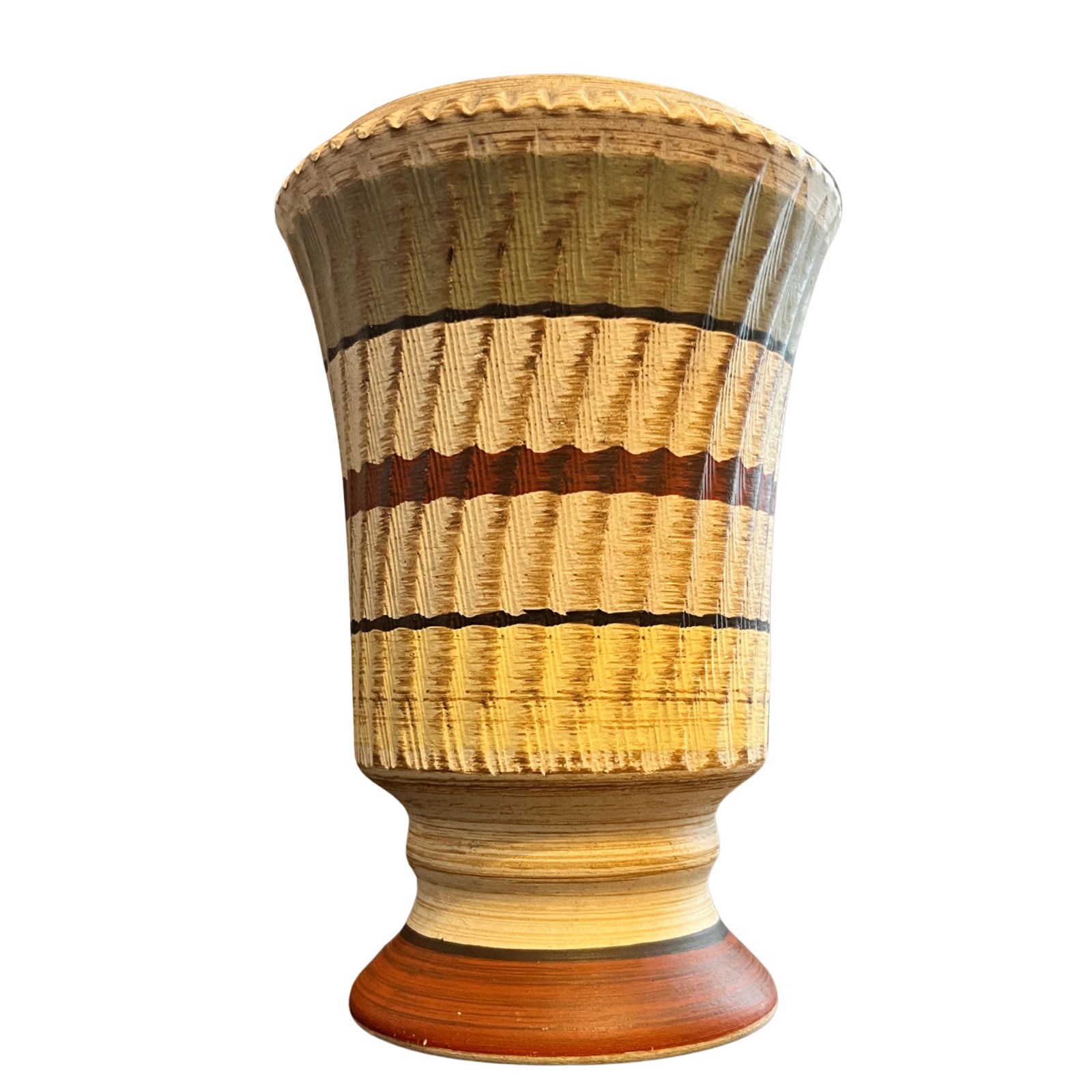 Dumler & Breiden West German Pottery Vase Vintage Retro Ceramic 16cm x 12cm VGC