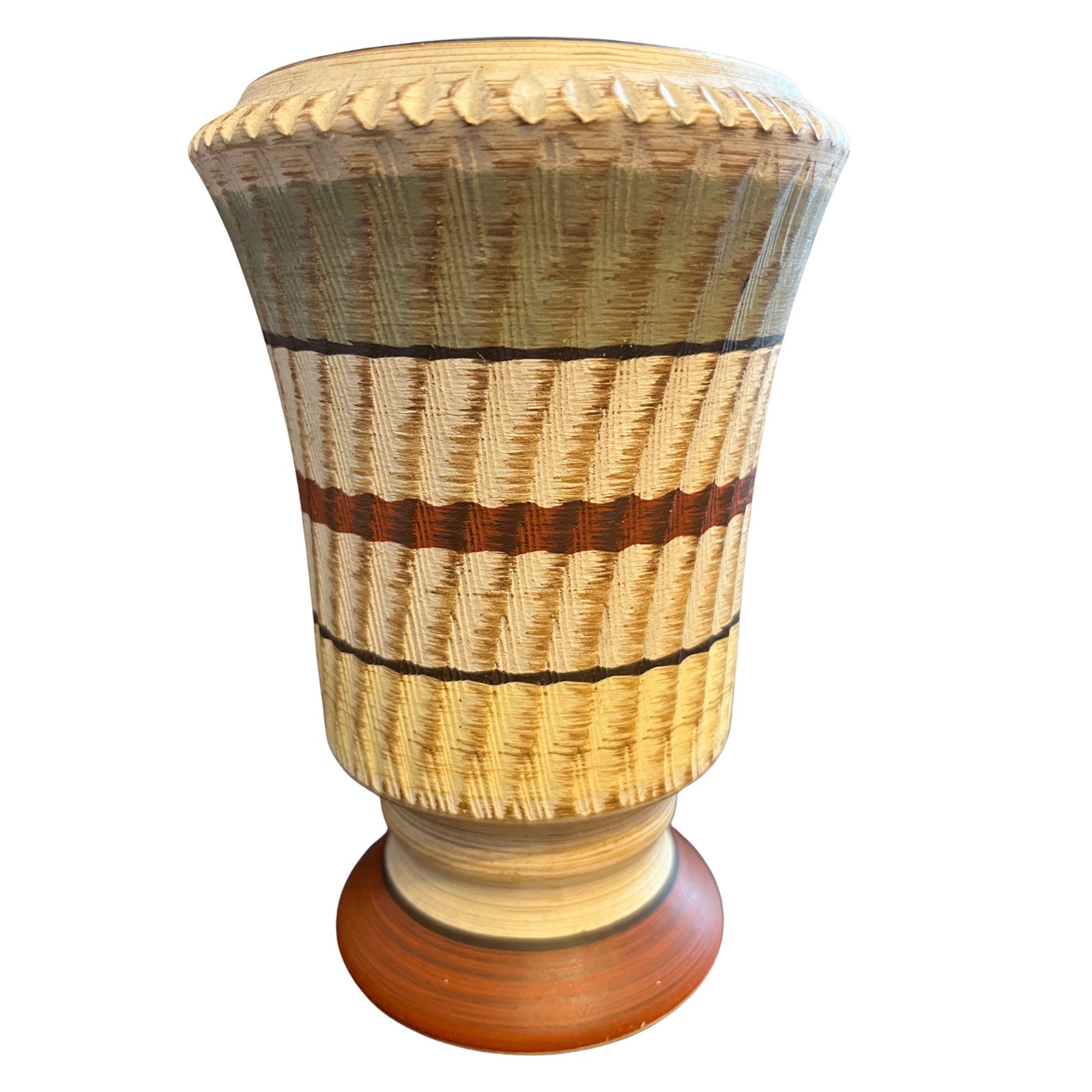 Dumler & Breiden West German Pottery Vase Vintage Retro Ceramic 16cm x 12cm VGC