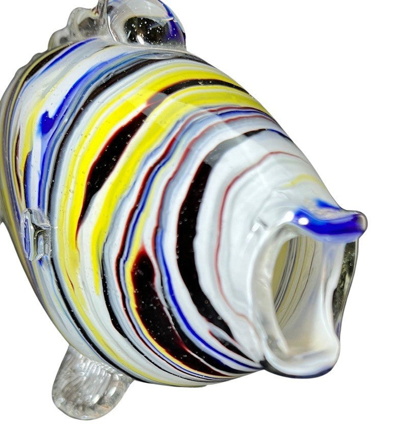 Murano Style Art Glass Fish Hand Blown Multicoloured Mid Century Vintage