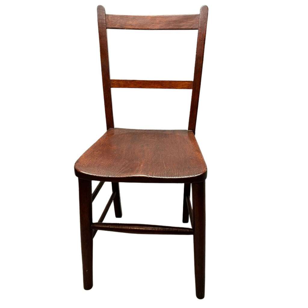 Vintage Wooden Dining Chair / Kitchen Chair – Solid Wood Ladder Back Chair 85cm