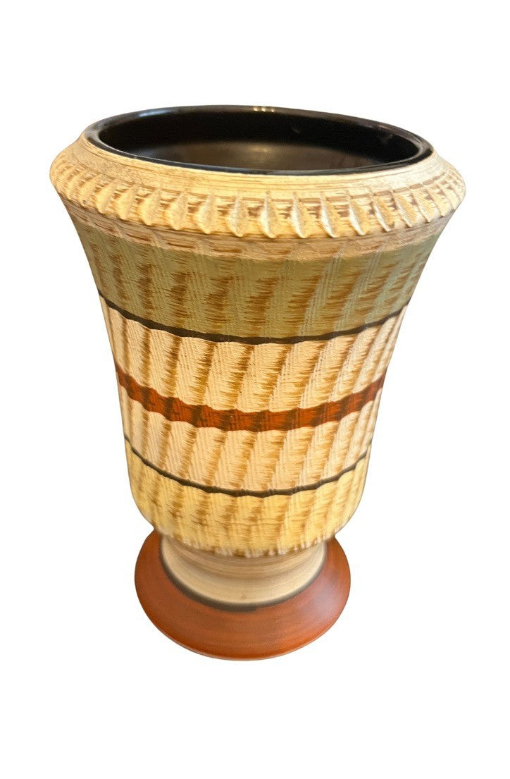 Dumler & Breiden West German Pottery Vase Vintage Retro Ceramic 16cm x 12cm VGC